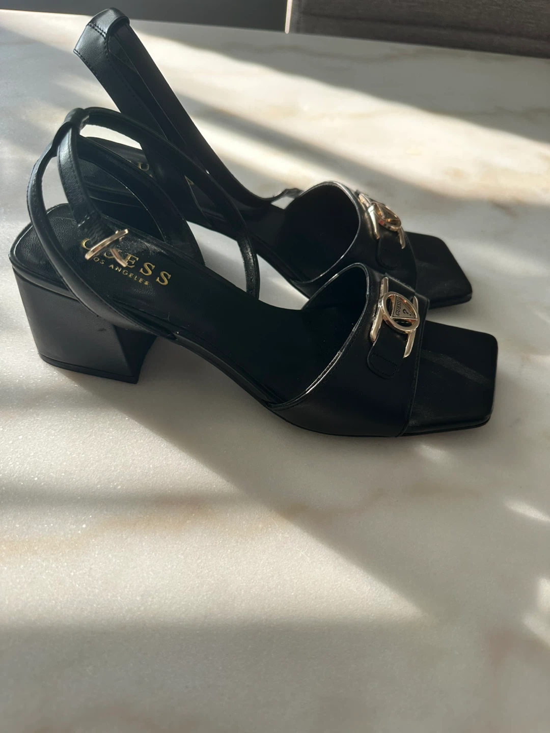 Black Guess Block Heel Sandals - photo 2