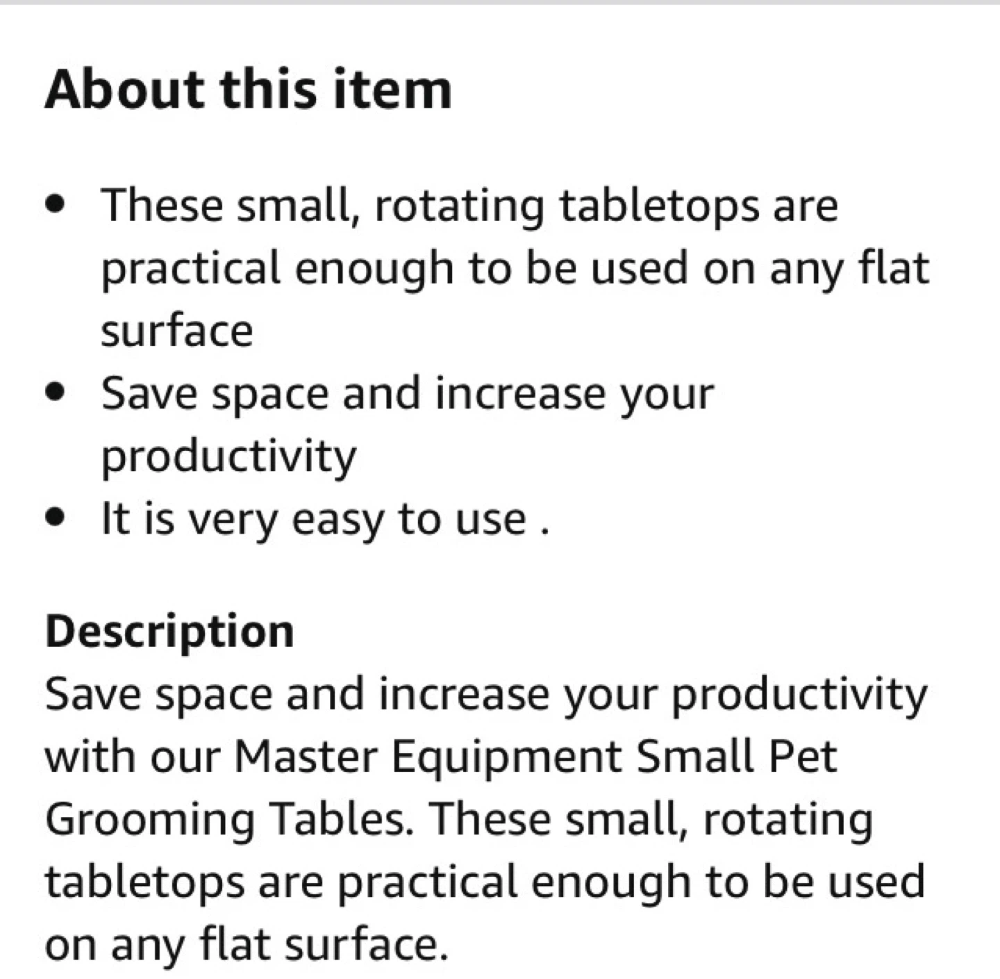 Master Equipment Small Pet Grooming Table - Purple - photo 4