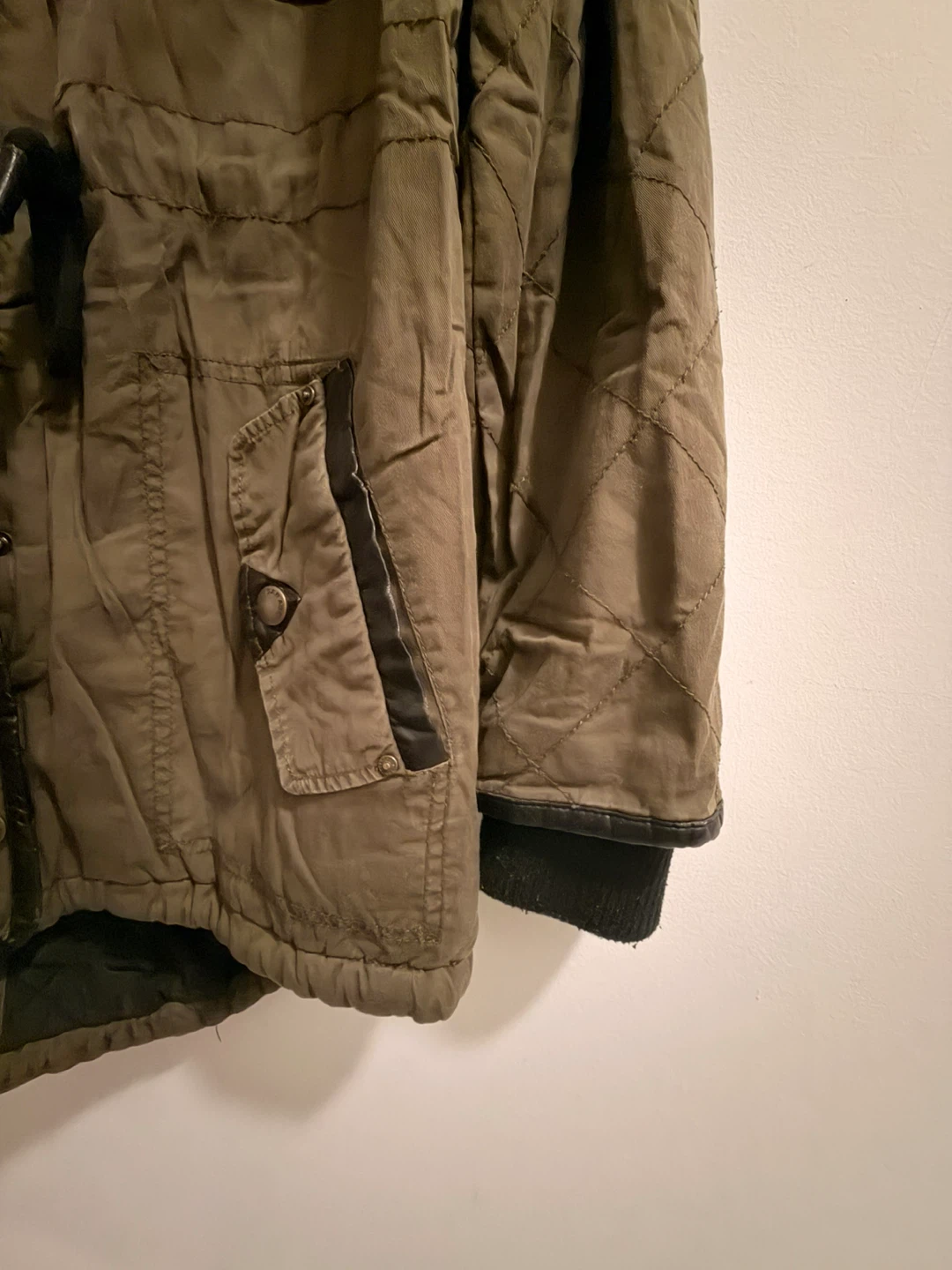 GARAGE Utility Parka Jacket - Khaki - Size M - photo 3