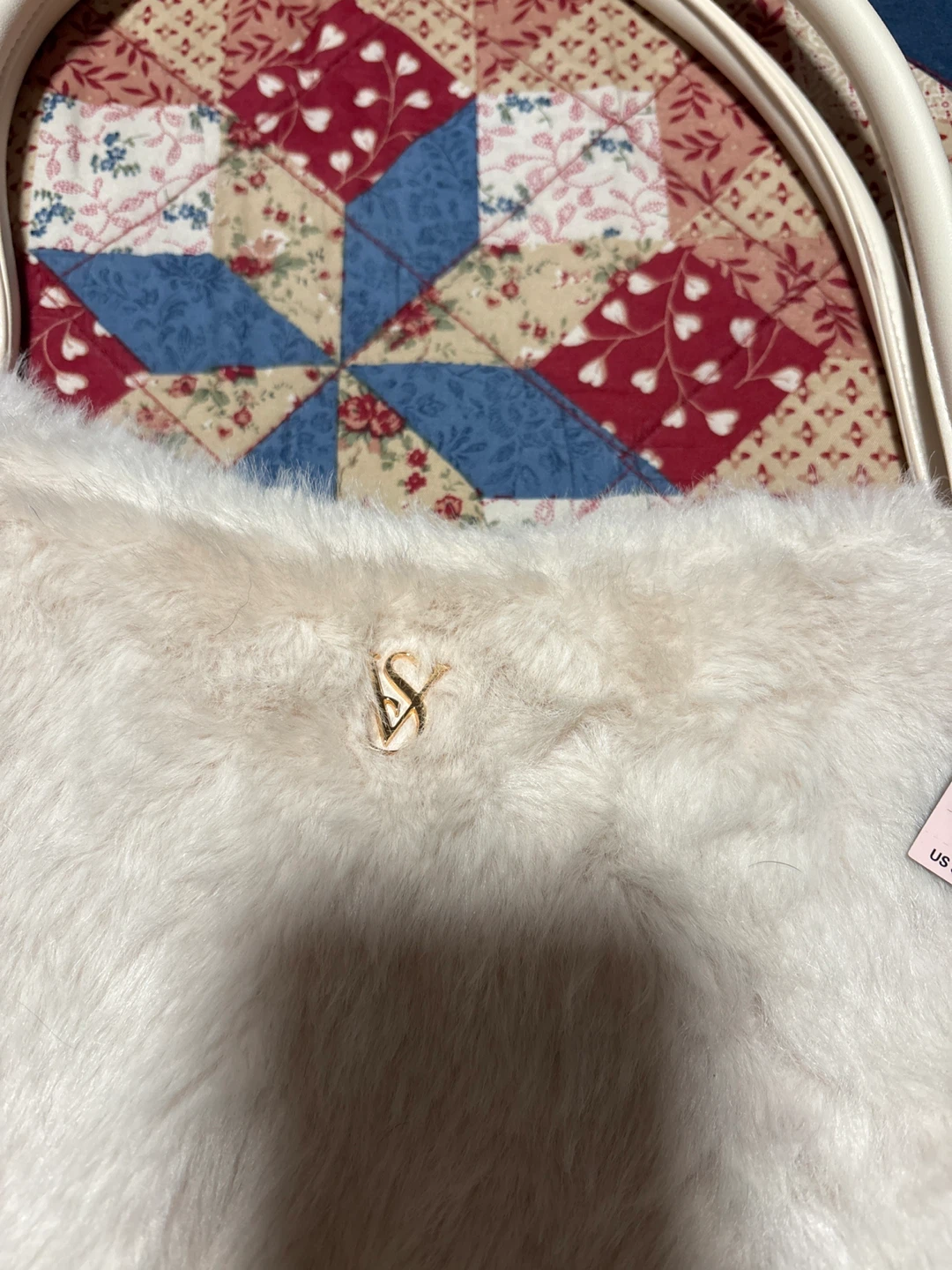 Victoria's Secret Faux Fur Tote Bag Cream - photo 2