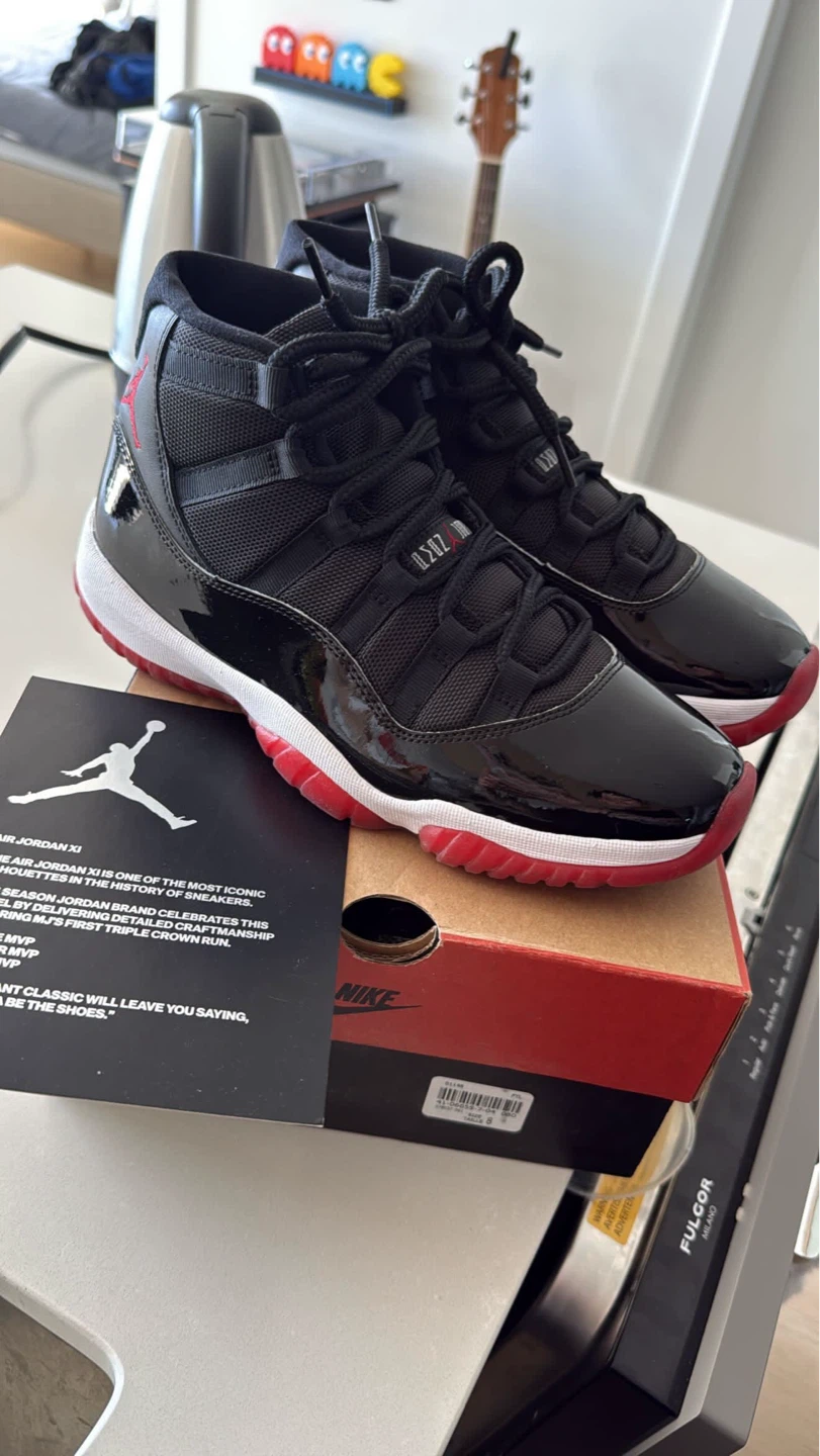 Air Jordan XI Black Red Sneakers