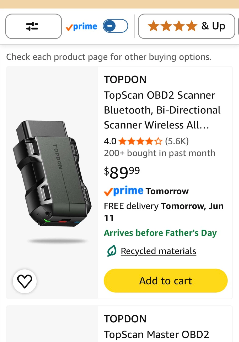 TOPDON TopScan Bluetooth OBD2 Scanner