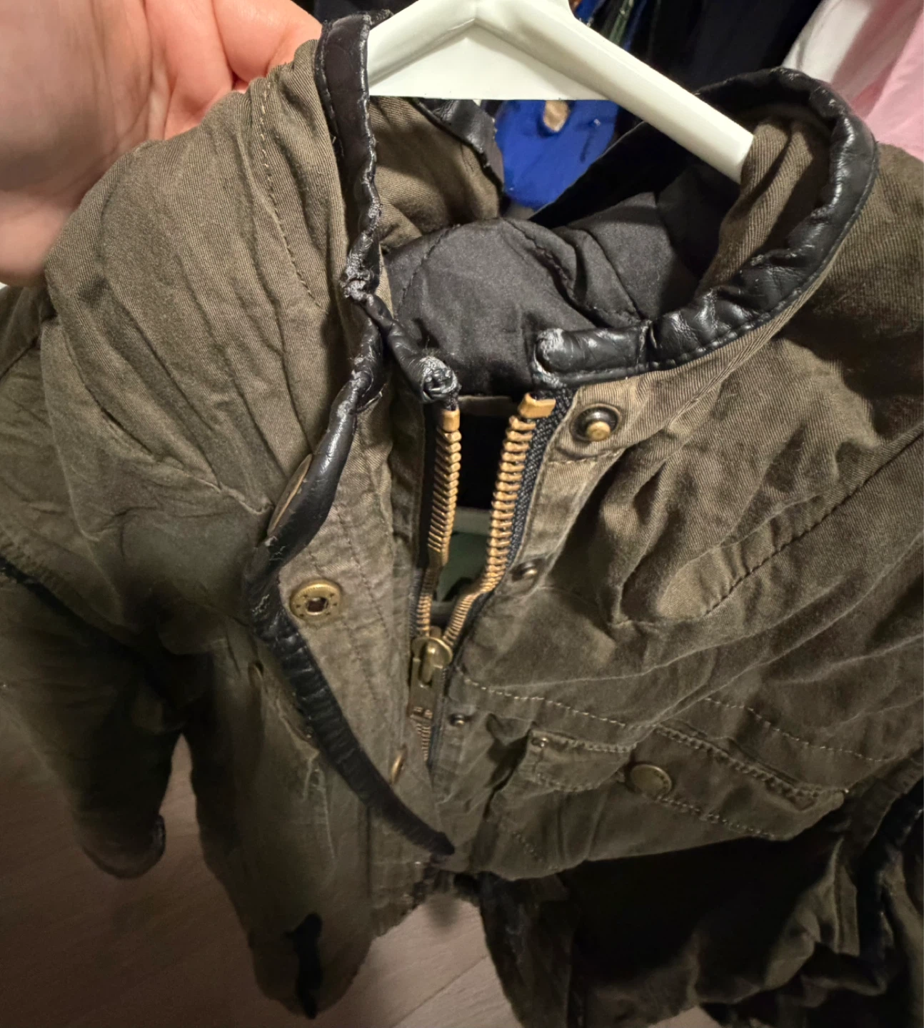 GARAGE Utility Parka Jacket - Khaki - Size M - photo 5