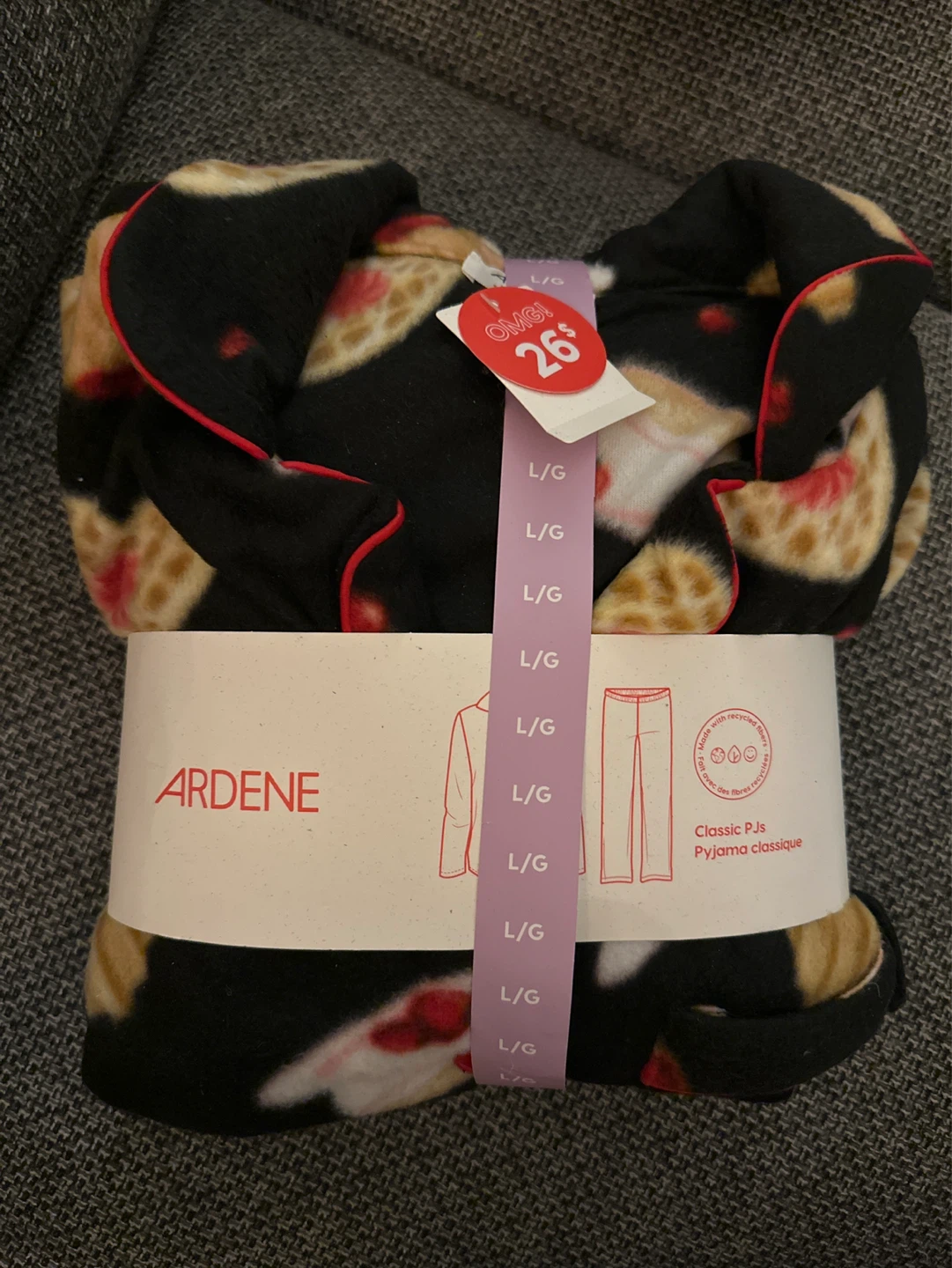 Ardene Women's Classic PJs L, cozy print