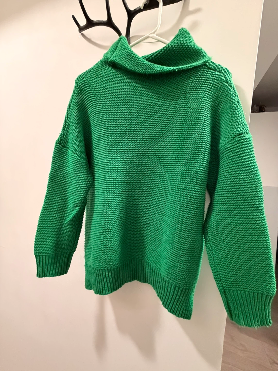 Green Turtleneck Sweater