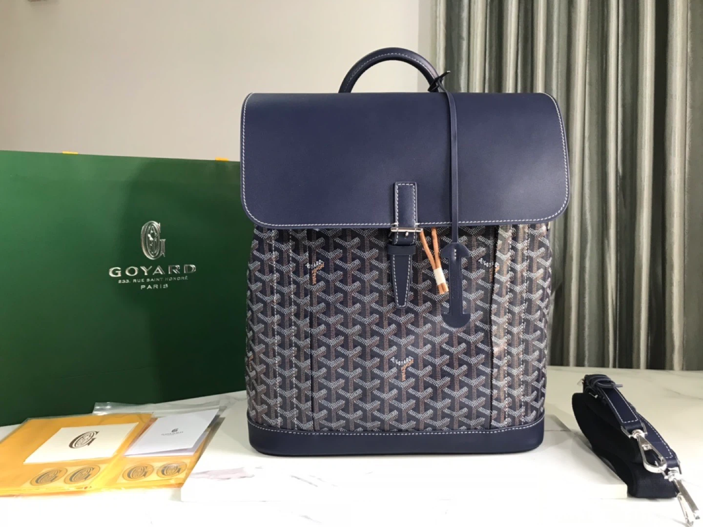 Goyard Cisalpin Blue Backpack