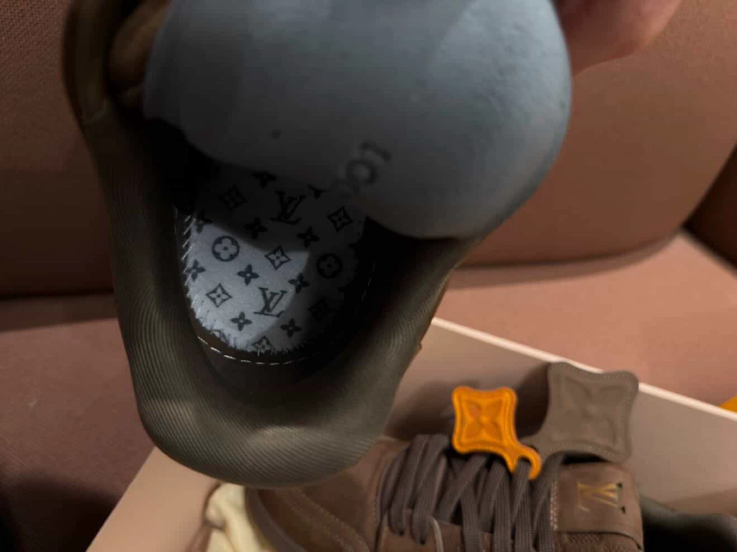 Louis Vuitton Brown Suede Sneakers - photo 4
