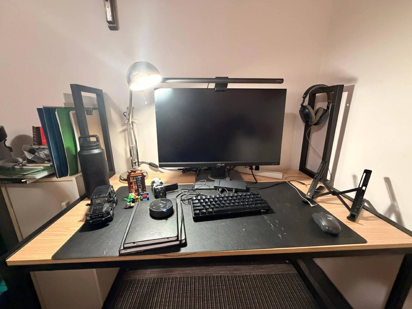 Wood and Metal Desk with Shelving - photo 4