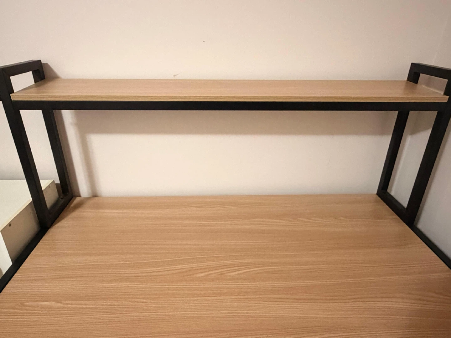 Wood and Metal Desk with Shelving - photo 2