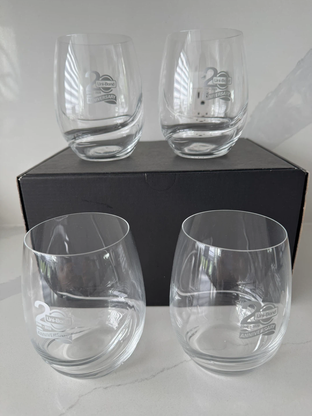 Uni-Bond 22nd Anniversary Stemless Wine Glasses (Set of 4) - photo 3