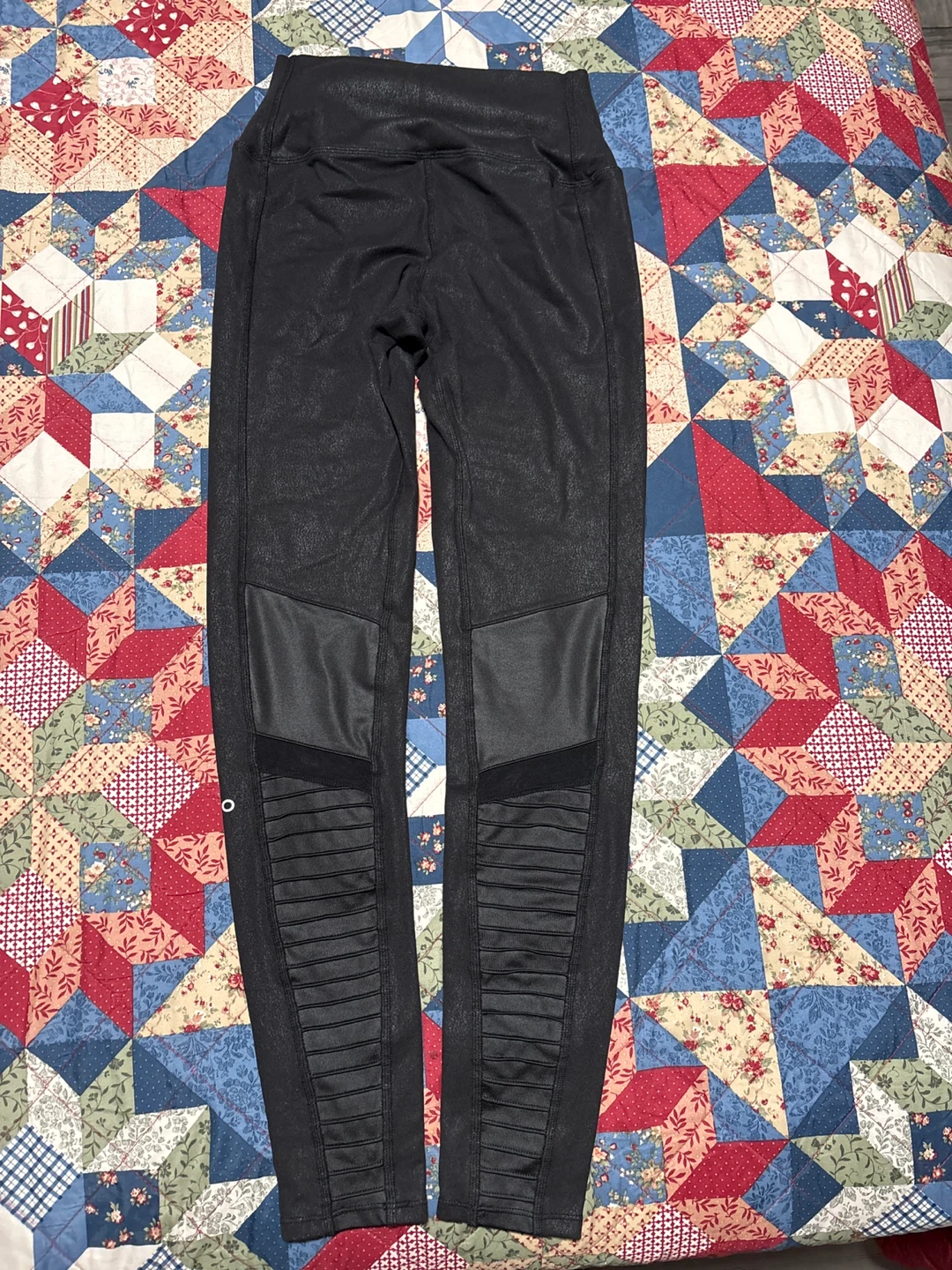 Alo Yoga High-Waist Moto Leggings - Black - Size S - photo 3