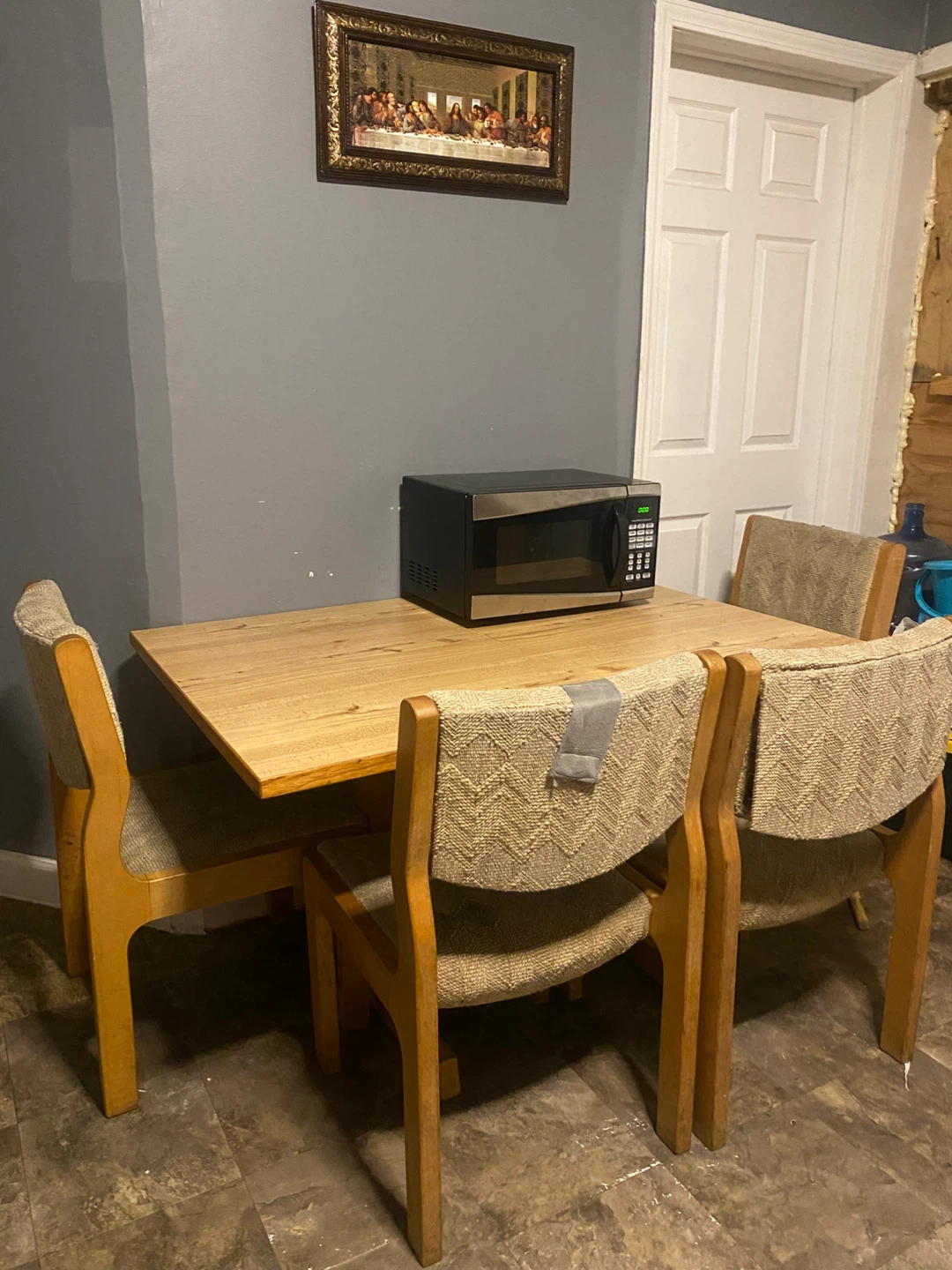 Expandable Dining Table with 4 Chairs - photo 3