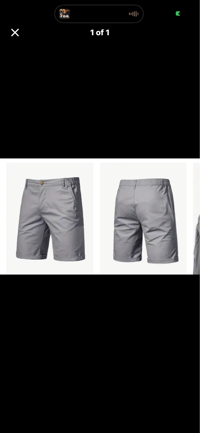Men's Grey dress Shorts. Size 36 waist