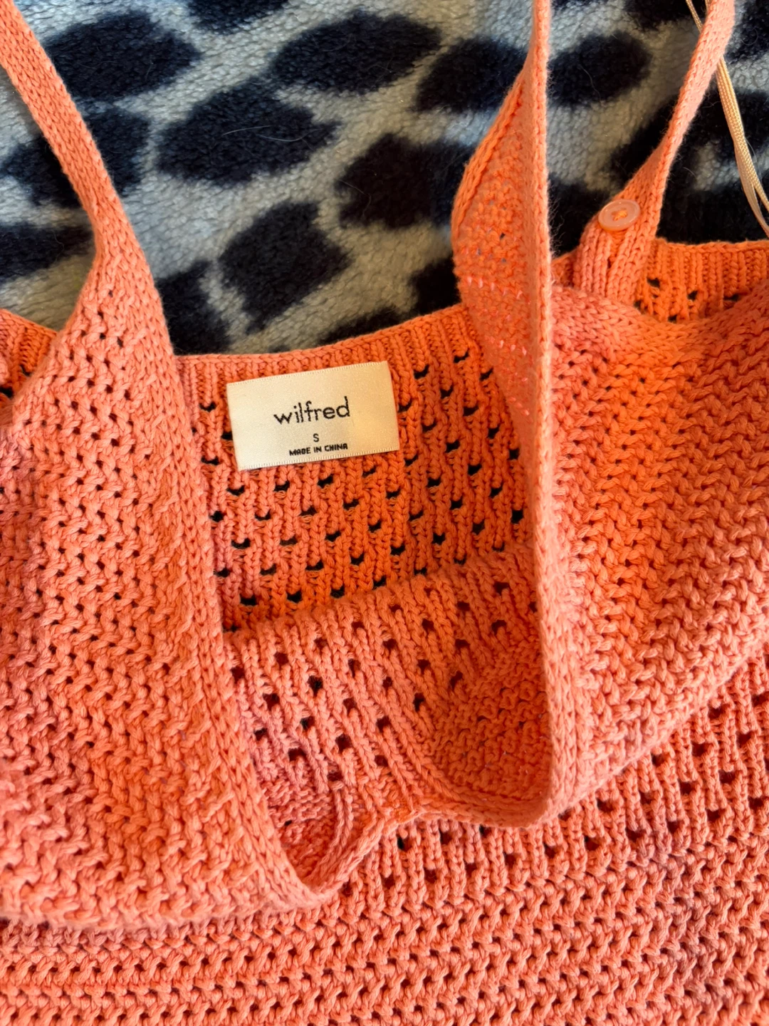 Wilfred Coral Knit Midi Dress with Slit - photo 2