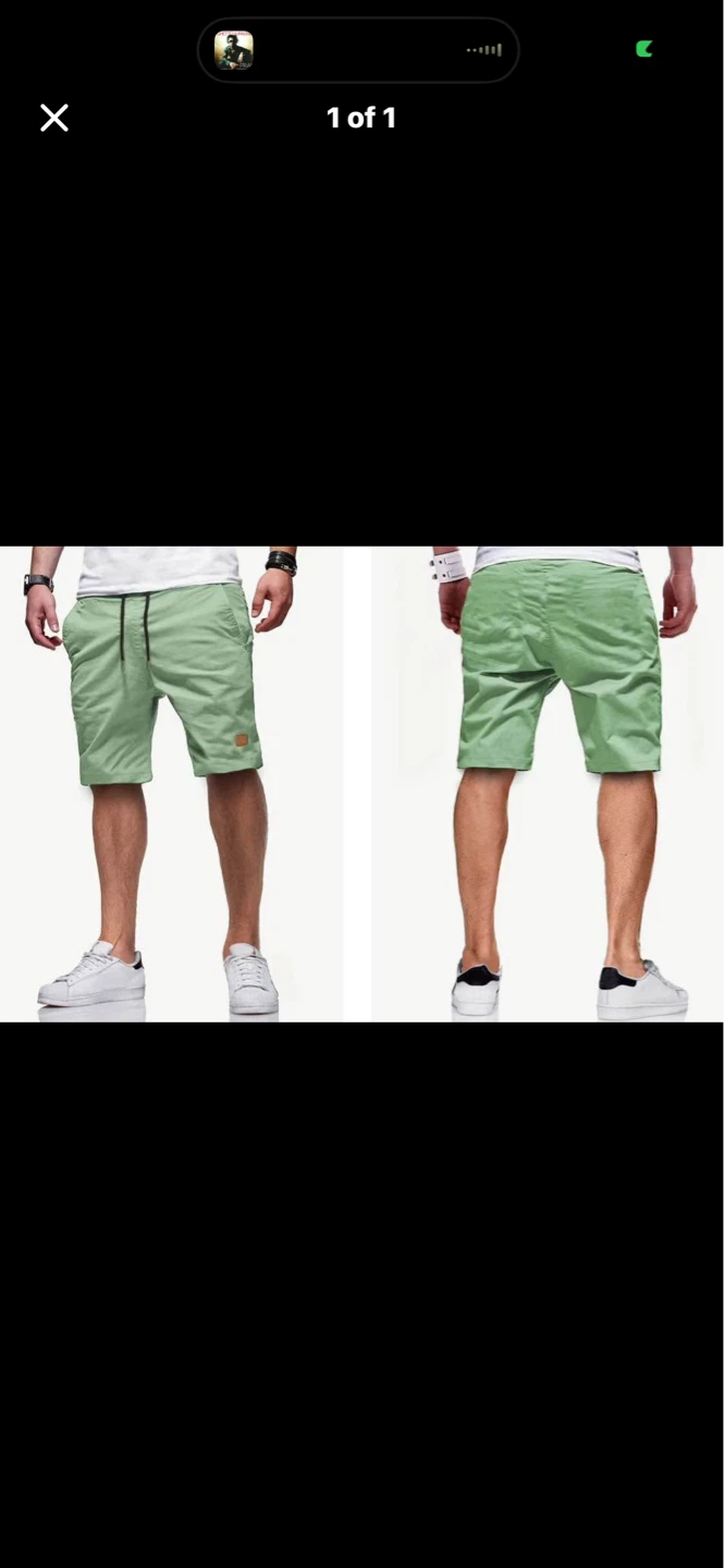 Light Green Men's Shorts. Size large (34-46 waist)