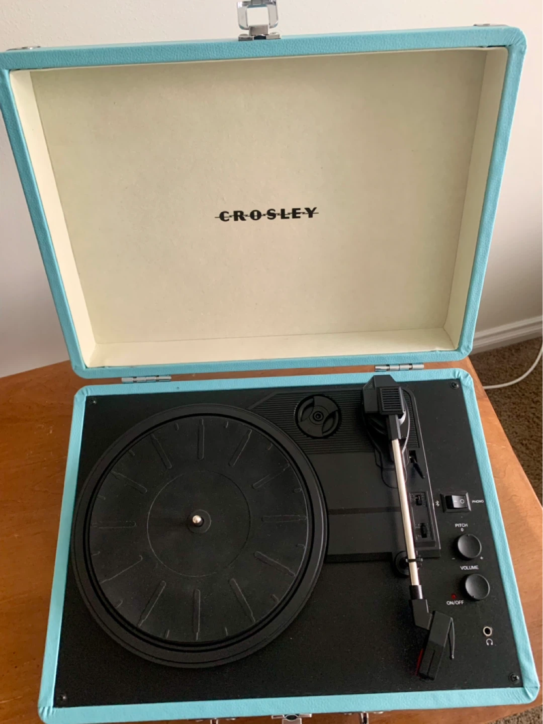 Crosley Portable Record Player Turntable - Blue - photo 2