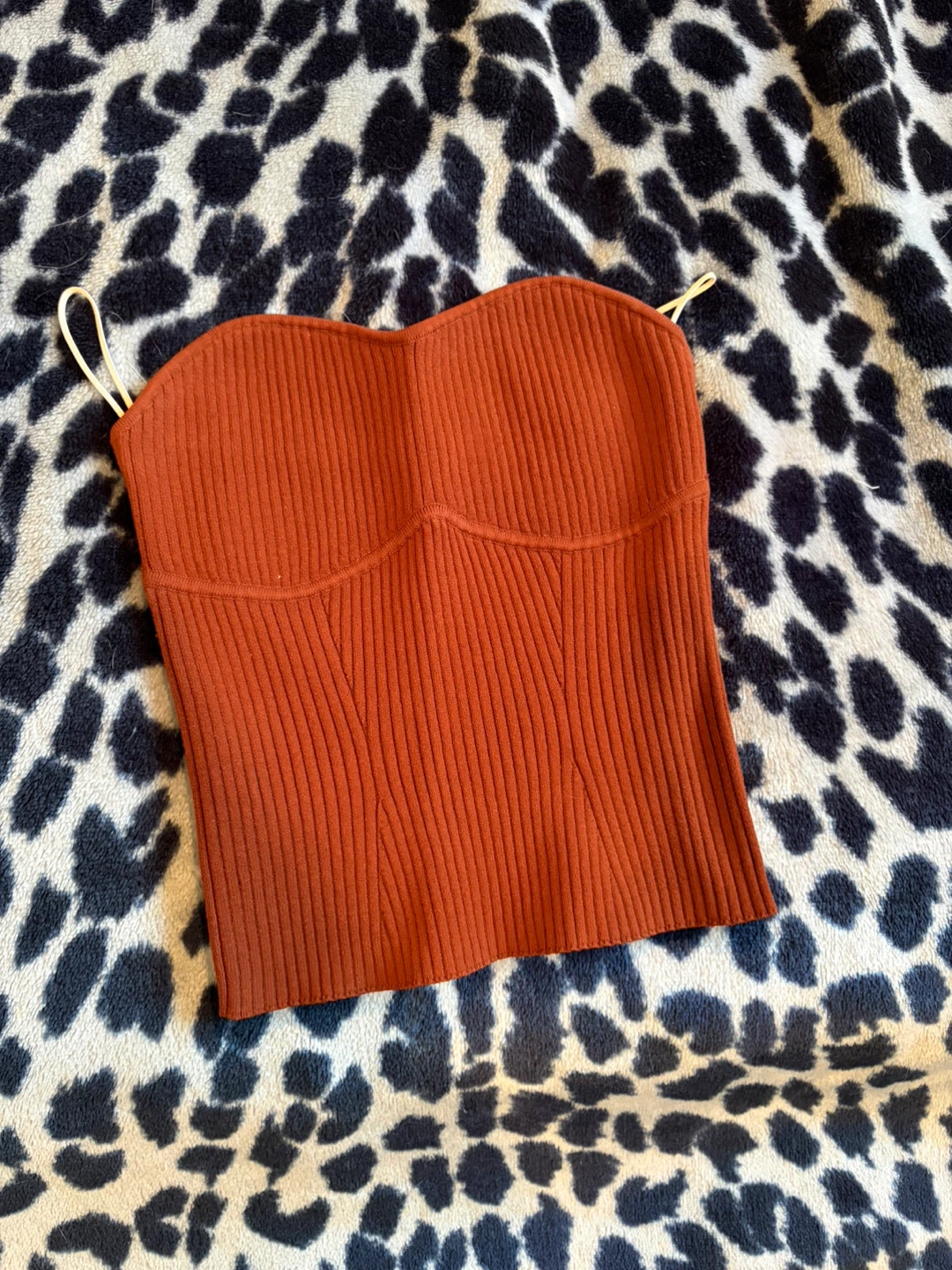 Wilfred Ribbed Bustier Top