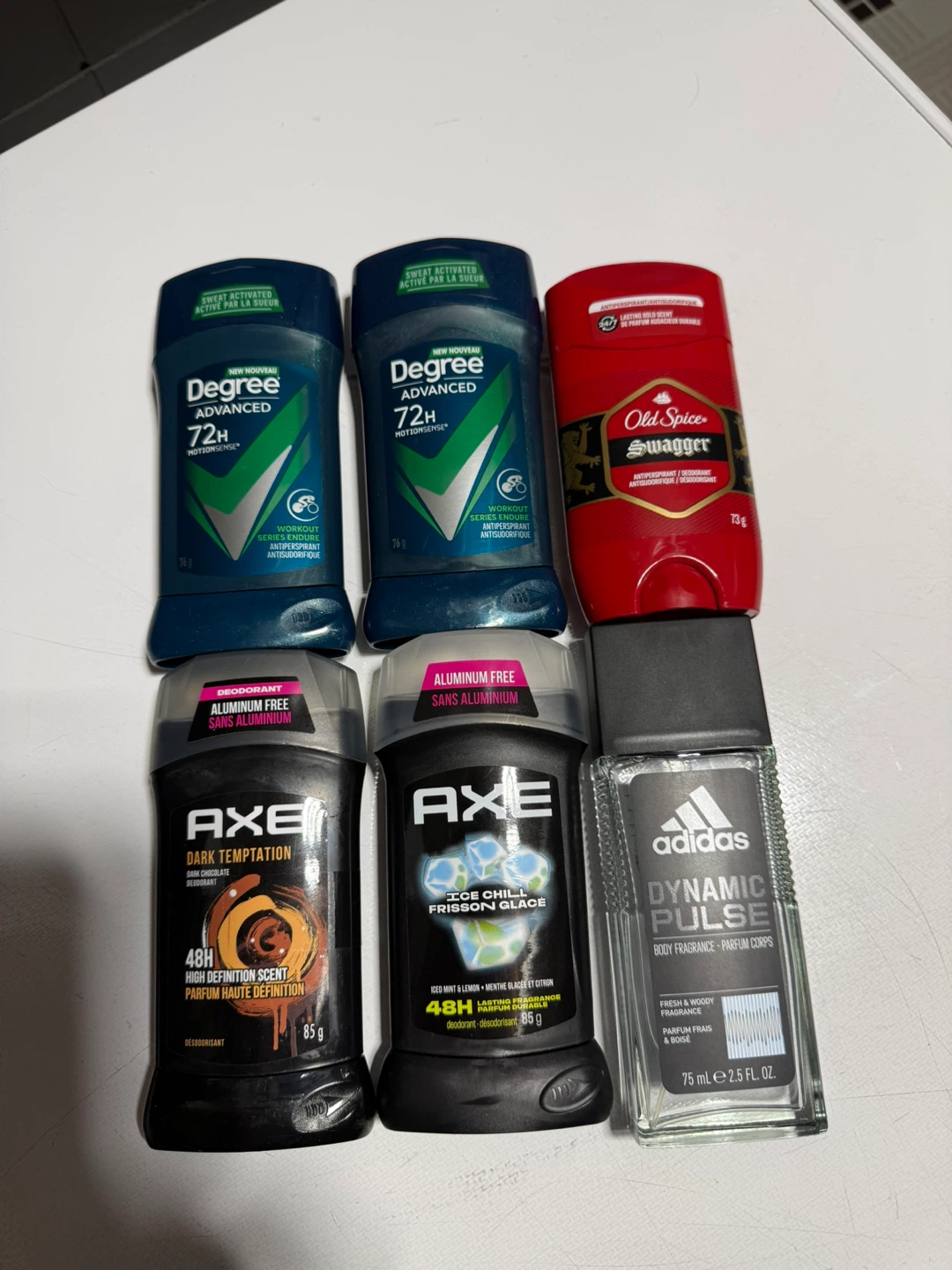Brand New Men’s Deodorant Bundle - Axe, Degree, Old Spice