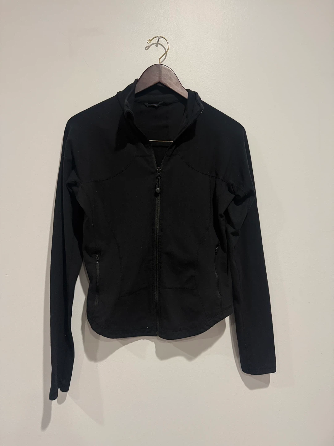 Lululemon Black Zip-Up Jacket cropped