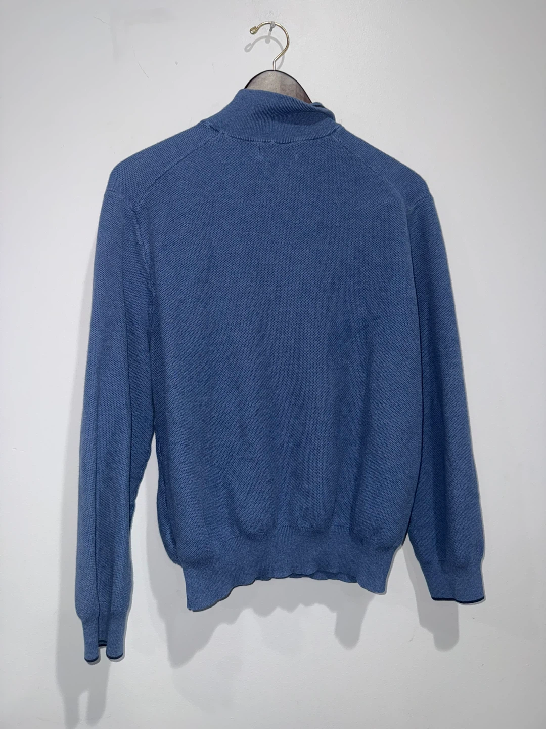 Polo Ralph Lauren 1/4 Zip Pullover - Blue Pima Cotton - photo 4