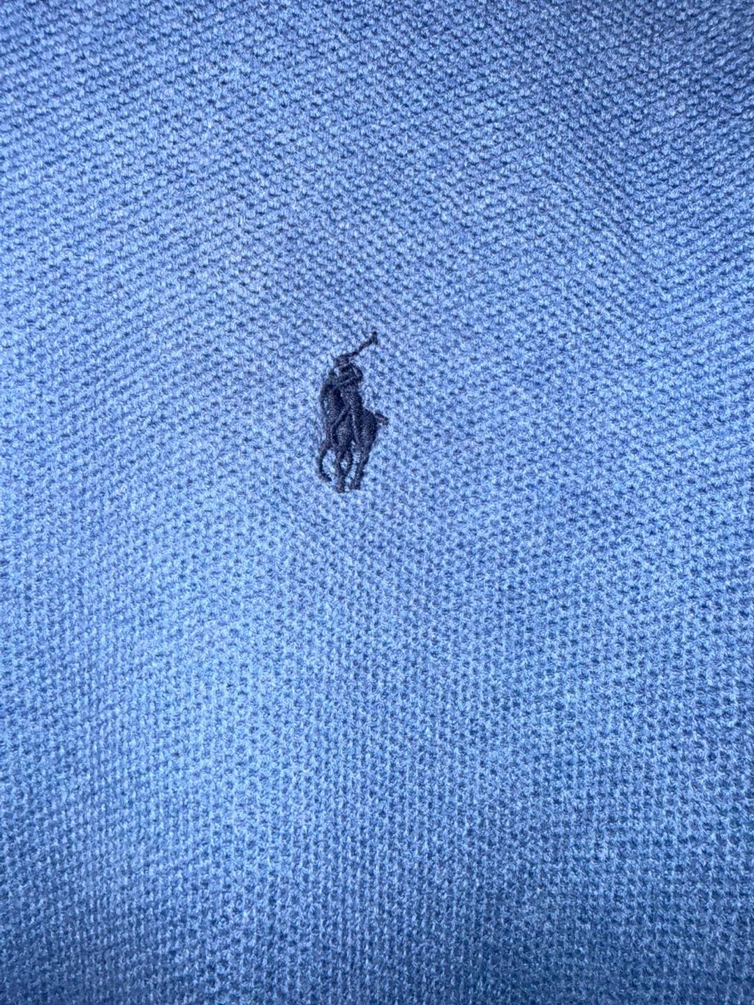 Polo Ralph Lauren 1/4 Zip Pullover - Blue Pima Cotton - photo 2