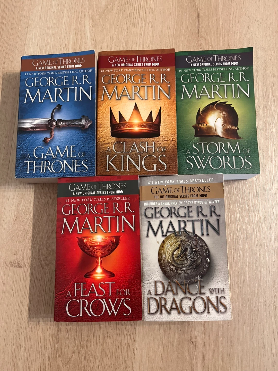 George R.R. Martin A Song of Ice and Fire Book Set
