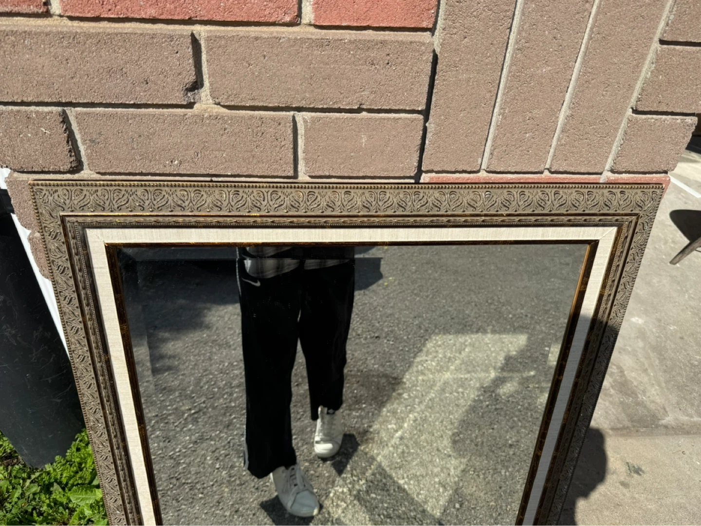 Large Vintage Ornate Framed Wall Mirror – Gold & Bronze Tone - photo 4