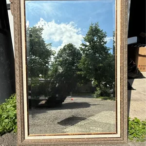 Large Vintage Ornate Framed Wall Mirror – Gold & Bronze Tone