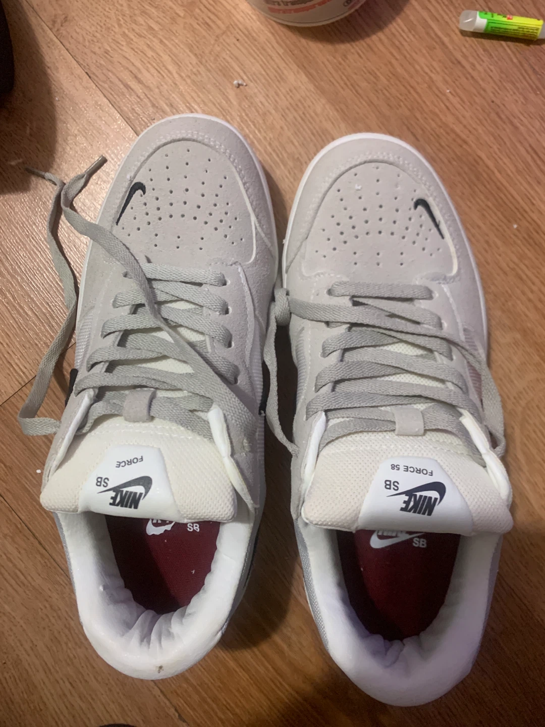 Nike SB Force 58 Grey Suede Skate Shoes