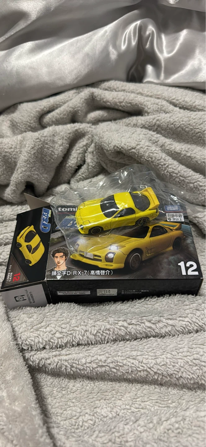 Tomica Initial D RX-7 Takahashi Keisuke 12 Yellow - photo 2