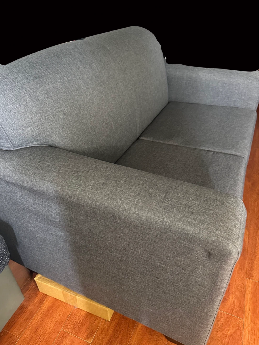 Grey loveseat sofa - photo 2