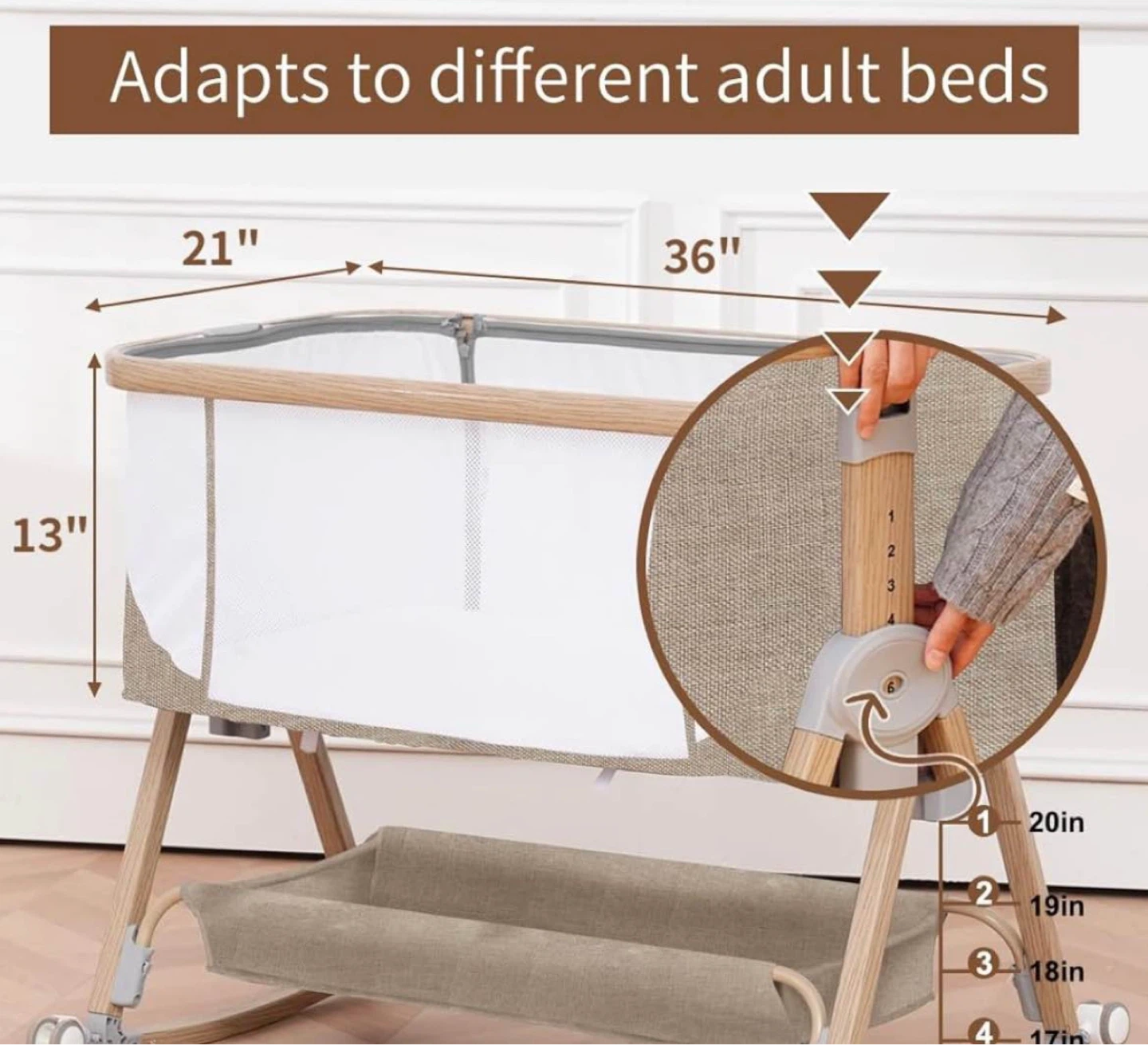 Adjustable Baby Bassinet