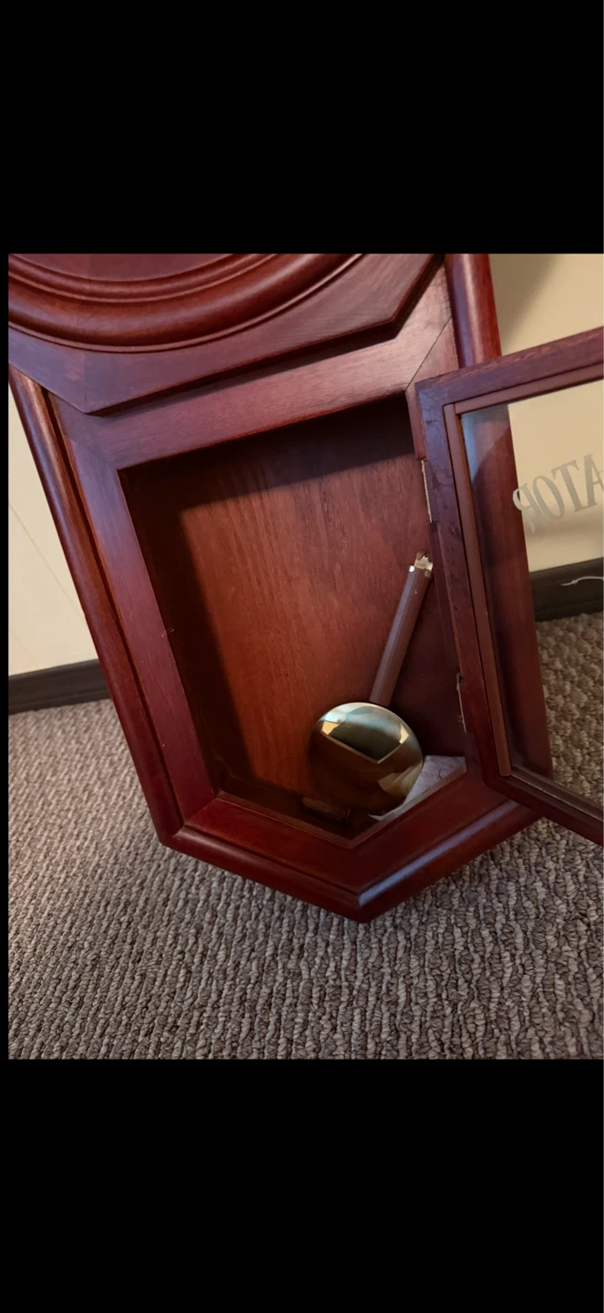 Classic Wooden Regulator Wall Clock With Pendulum - photo 3