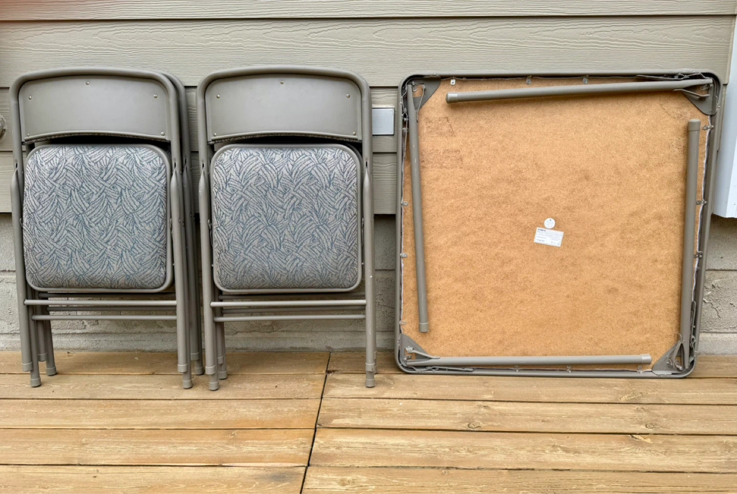 Folding Table and 4 Chairs Set - photo 4