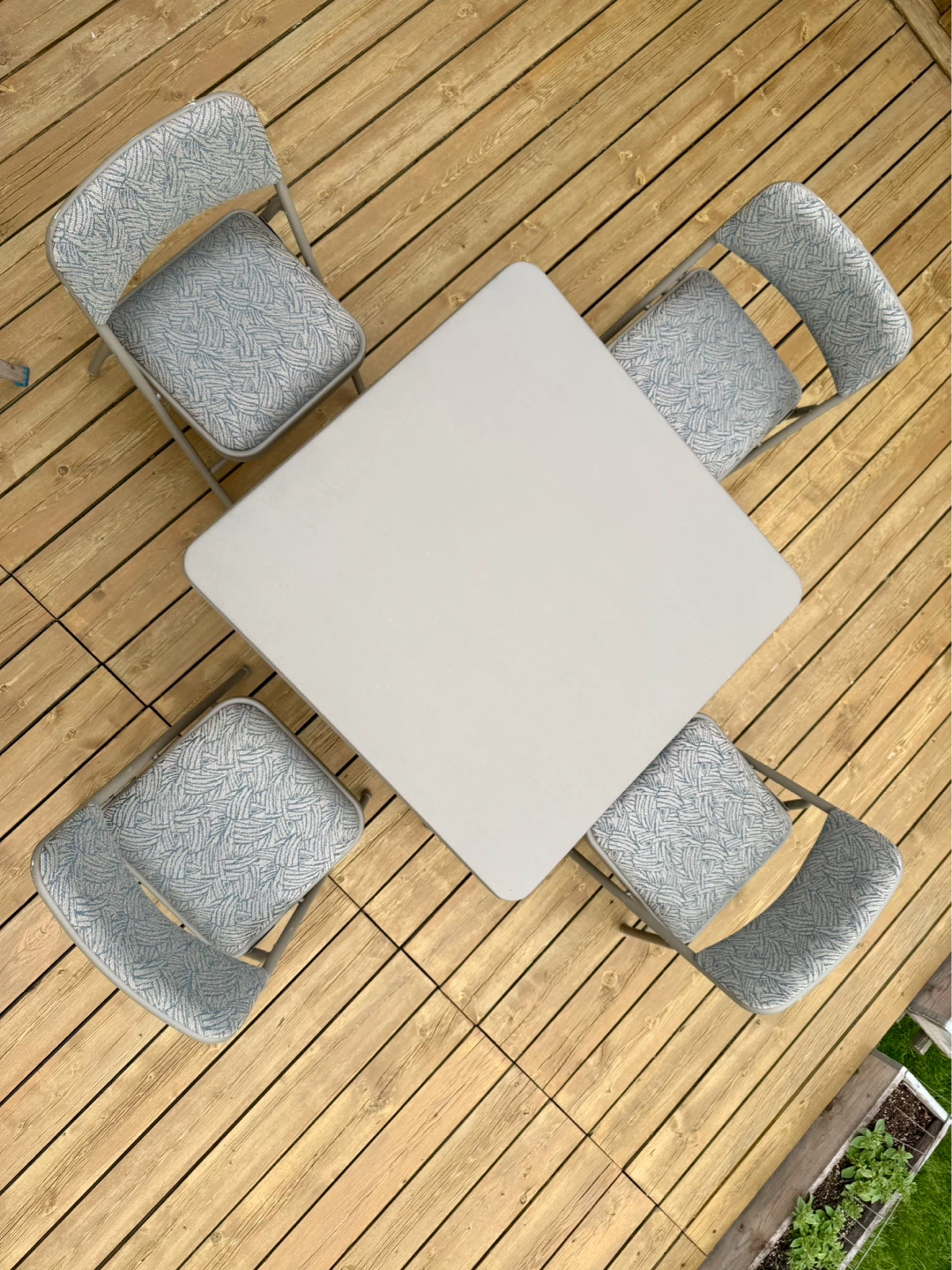 Folding Table and 4 Chairs Set