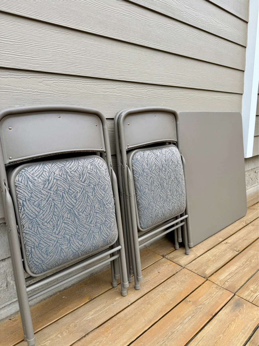 Folding Table and 4 Chairs Set - photo 3