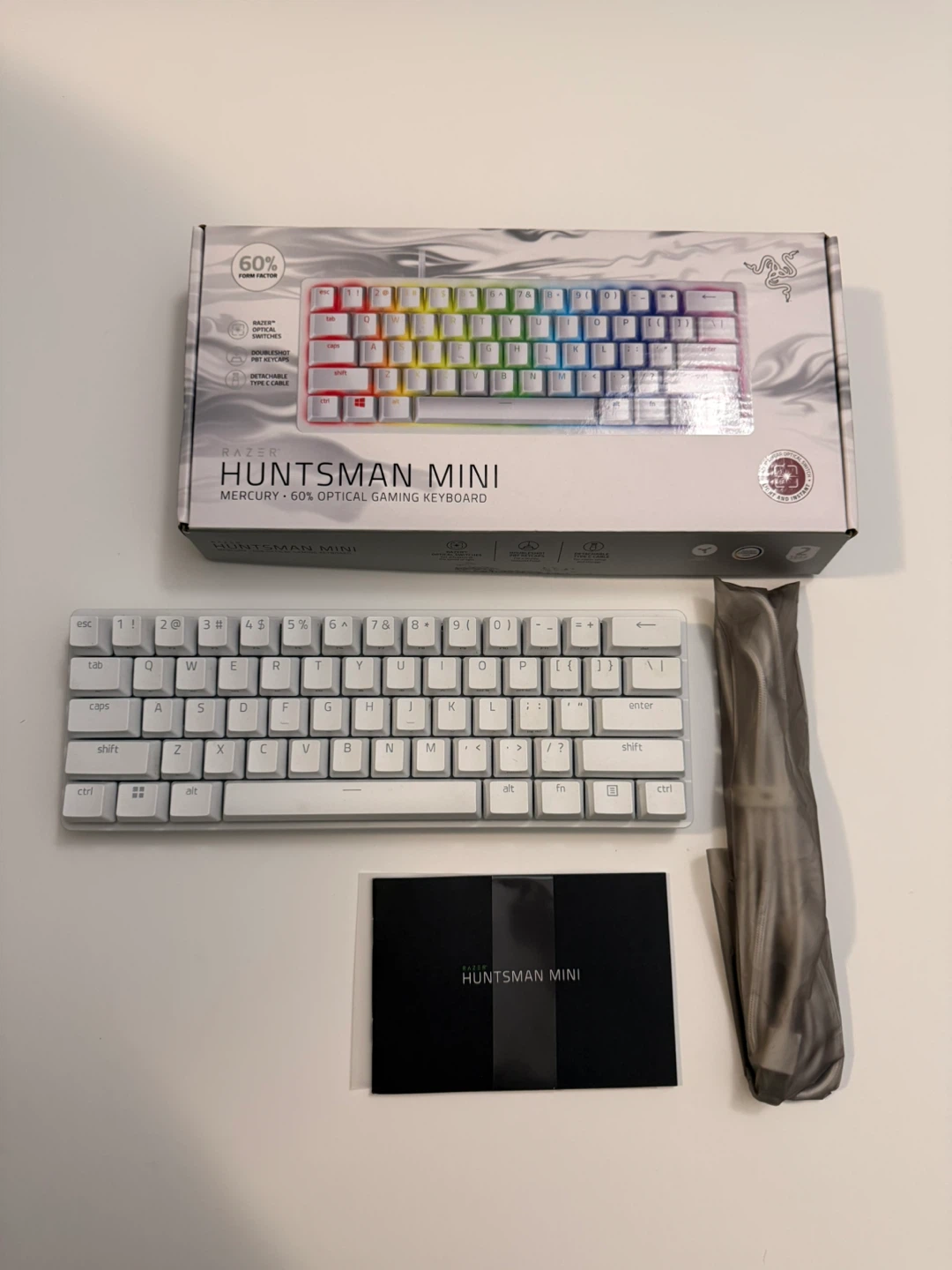 Razer Huntsman Mini Mercury 60% Optical Gaming Keyboard