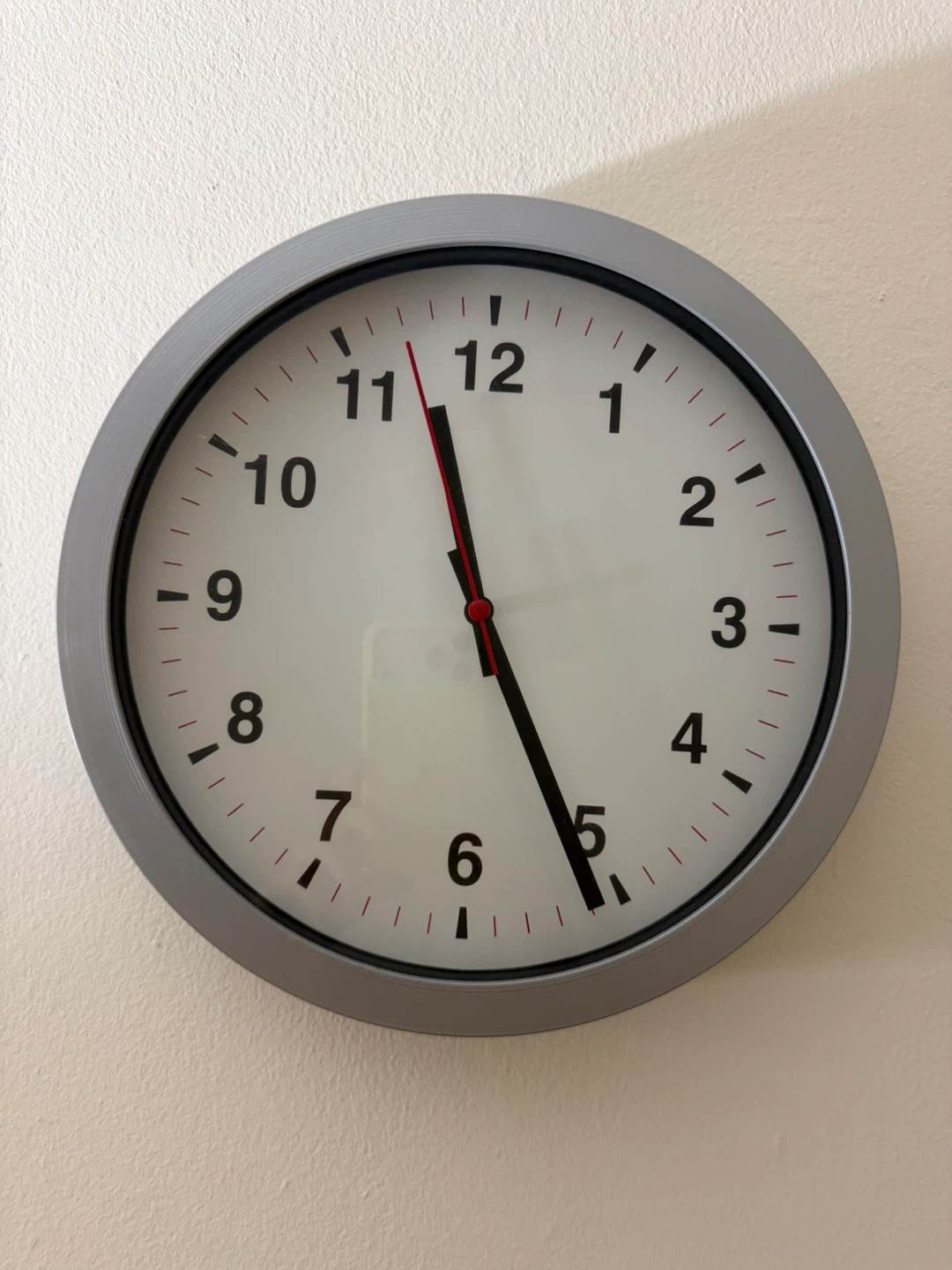 Gray Wall Clock