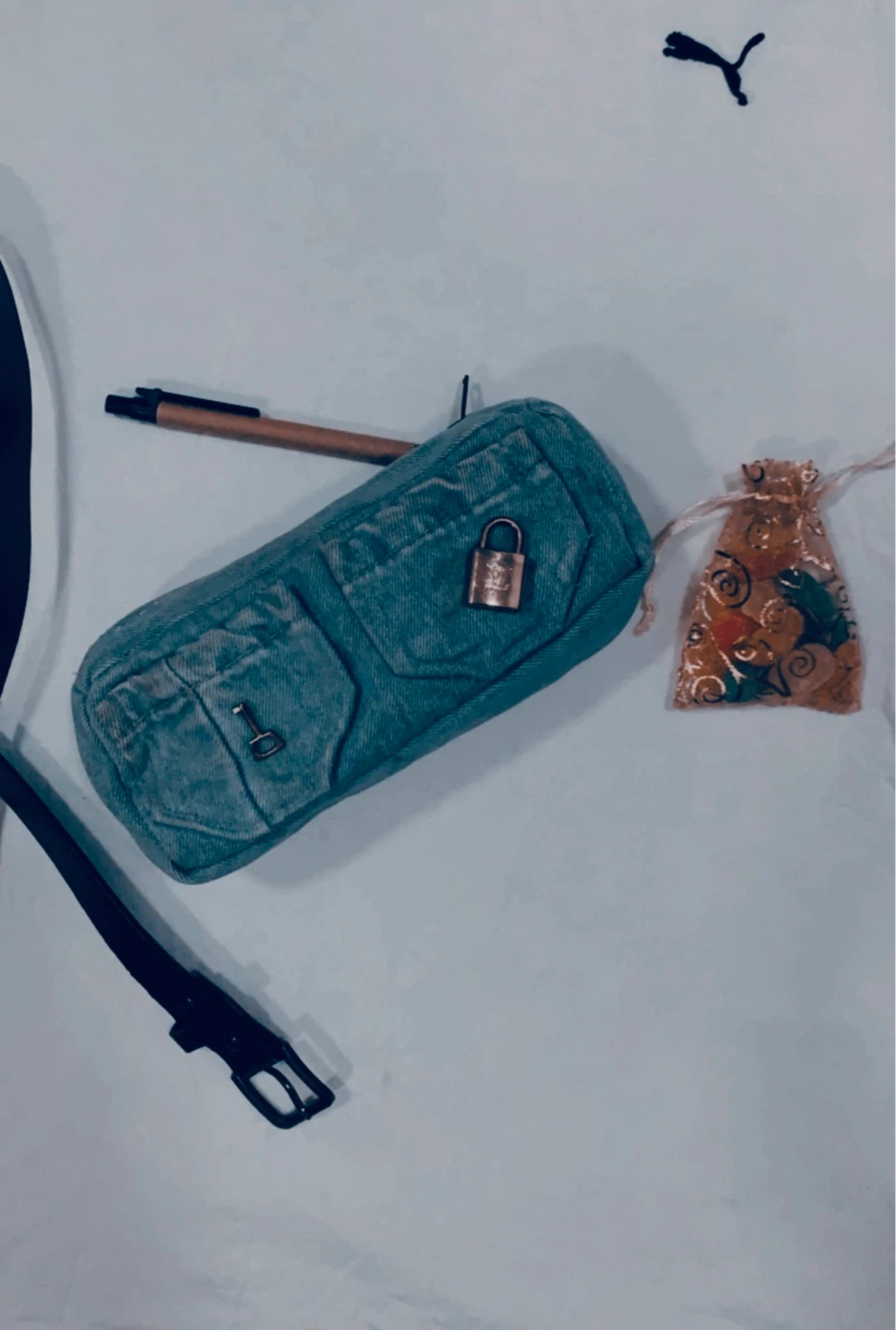 Denim Pencil Case Pouch - photo 3