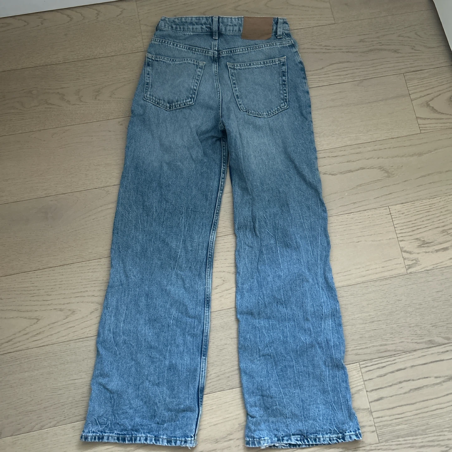 H&M Blue High Waisted Wide Leg Jeans - photo 2