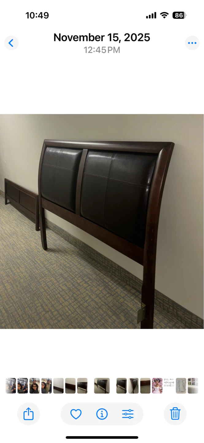 Queen Bed Frame with Headboard & Footboard
