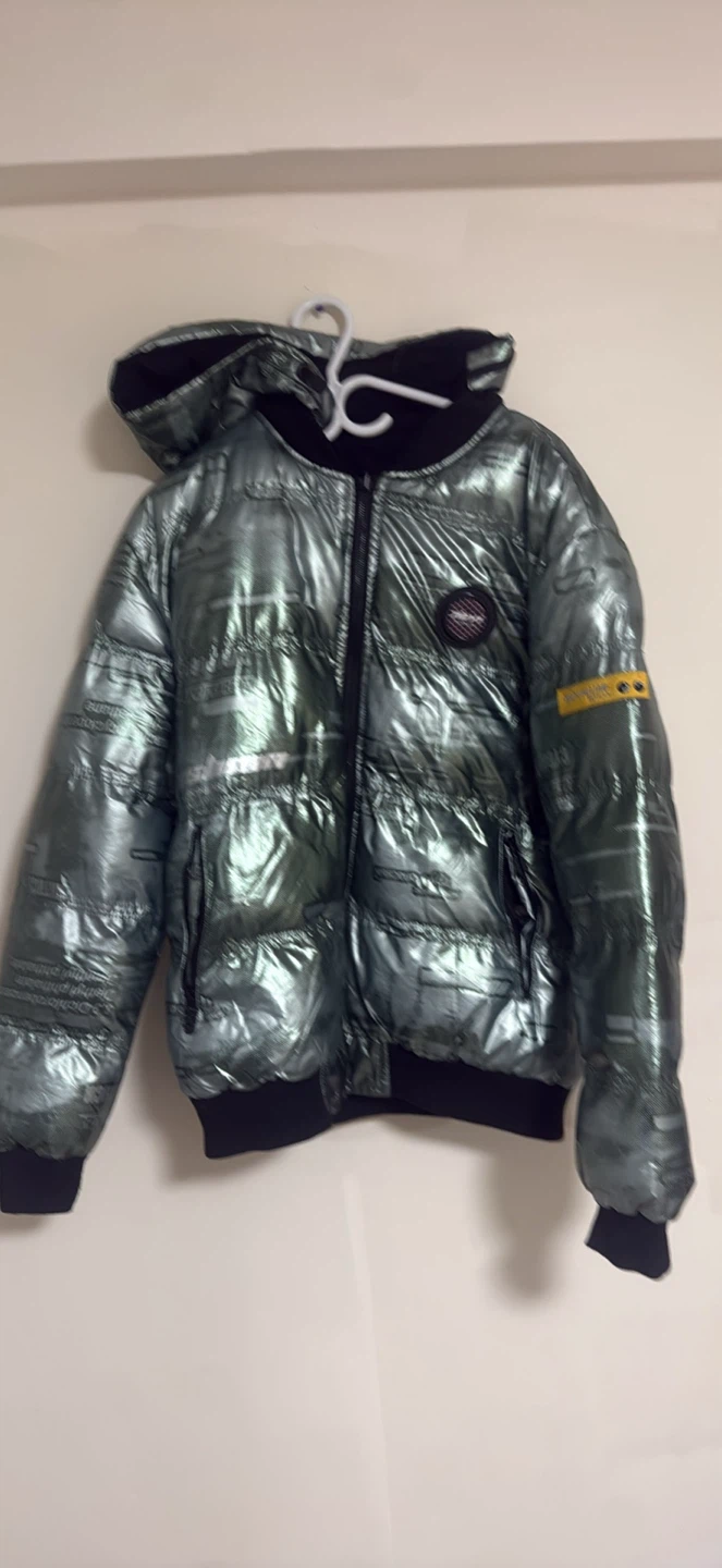 Shiny Green Puffer Jacket - photo 2