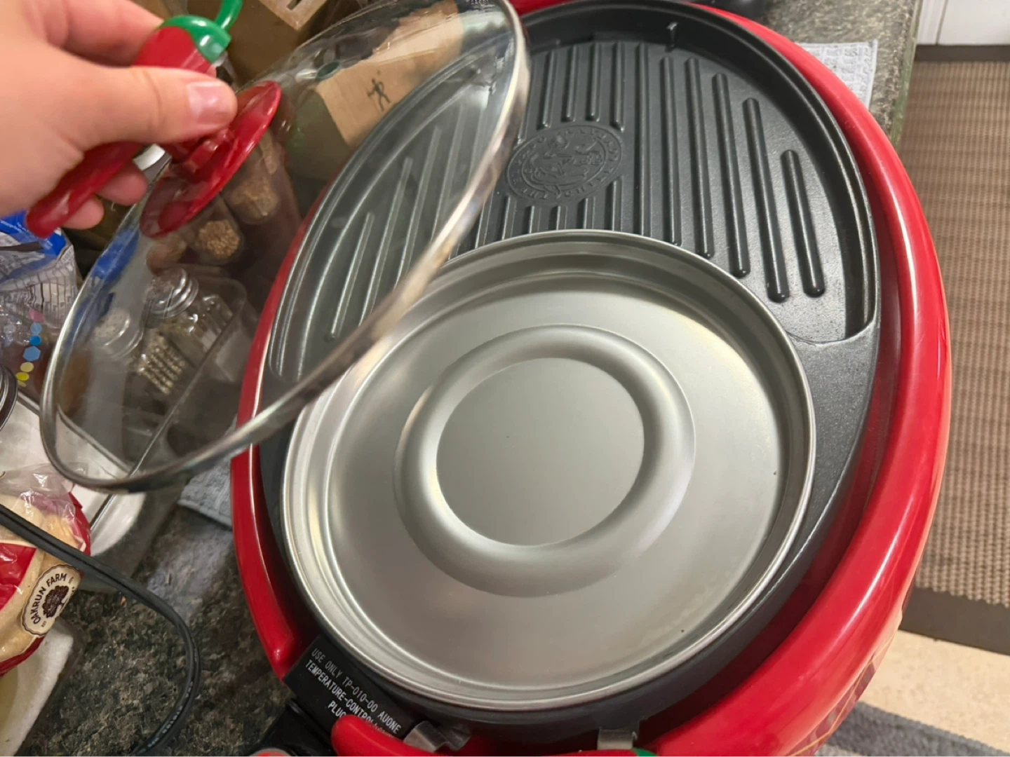 Chili Pepper Electric Grill with Lid - photo 4