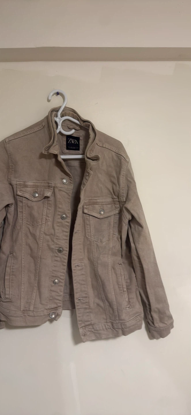 ZARA Tan Denim Jacket