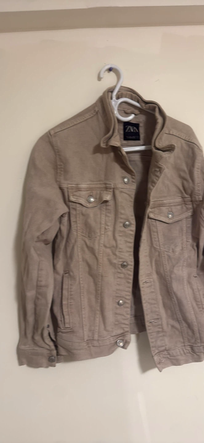 ZARA Tan Denim Jacket - photo 3