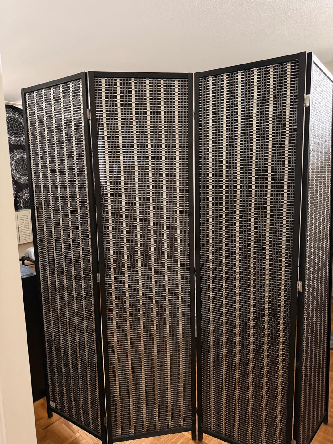 3-Panel Folding Screen Divider - photo 2