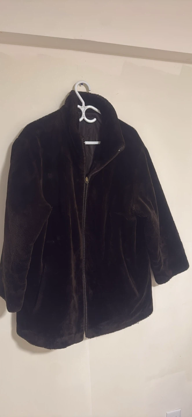 Brown Faux Fur Jacket
