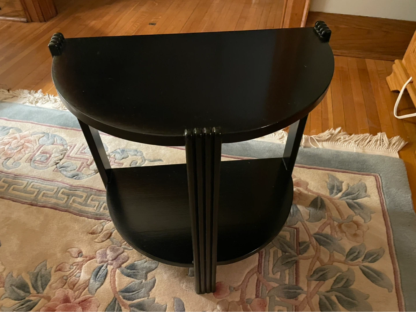 Vintage Black Tiered Accent Table - photo 2