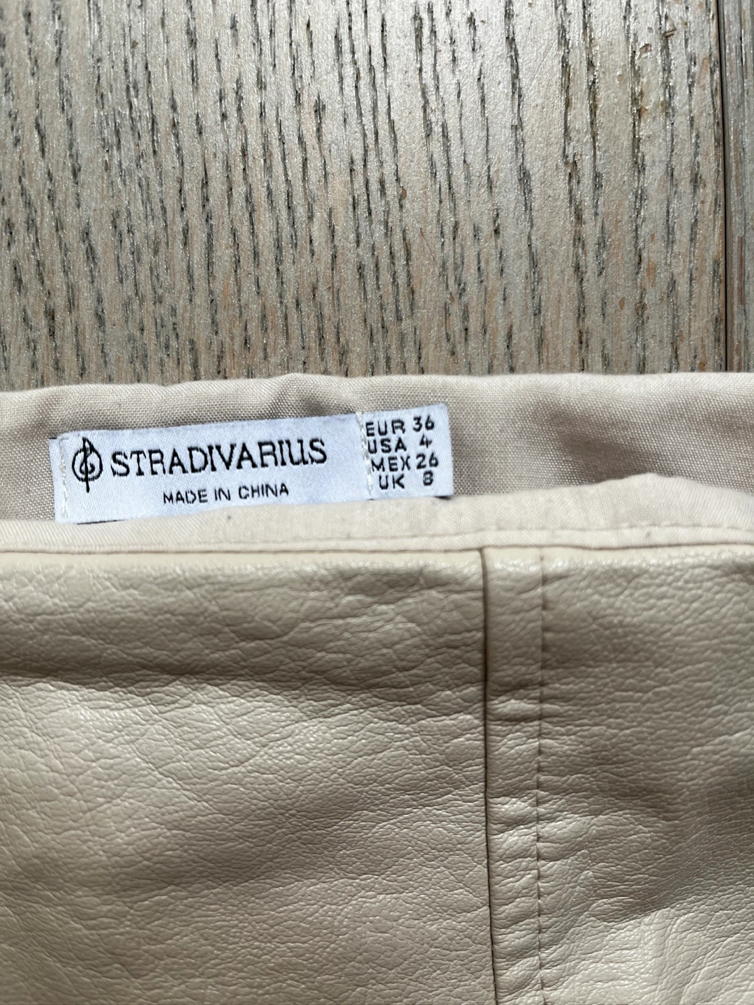 Stradivarius Faux Leather Mini Skirt (size 4) - photo 2