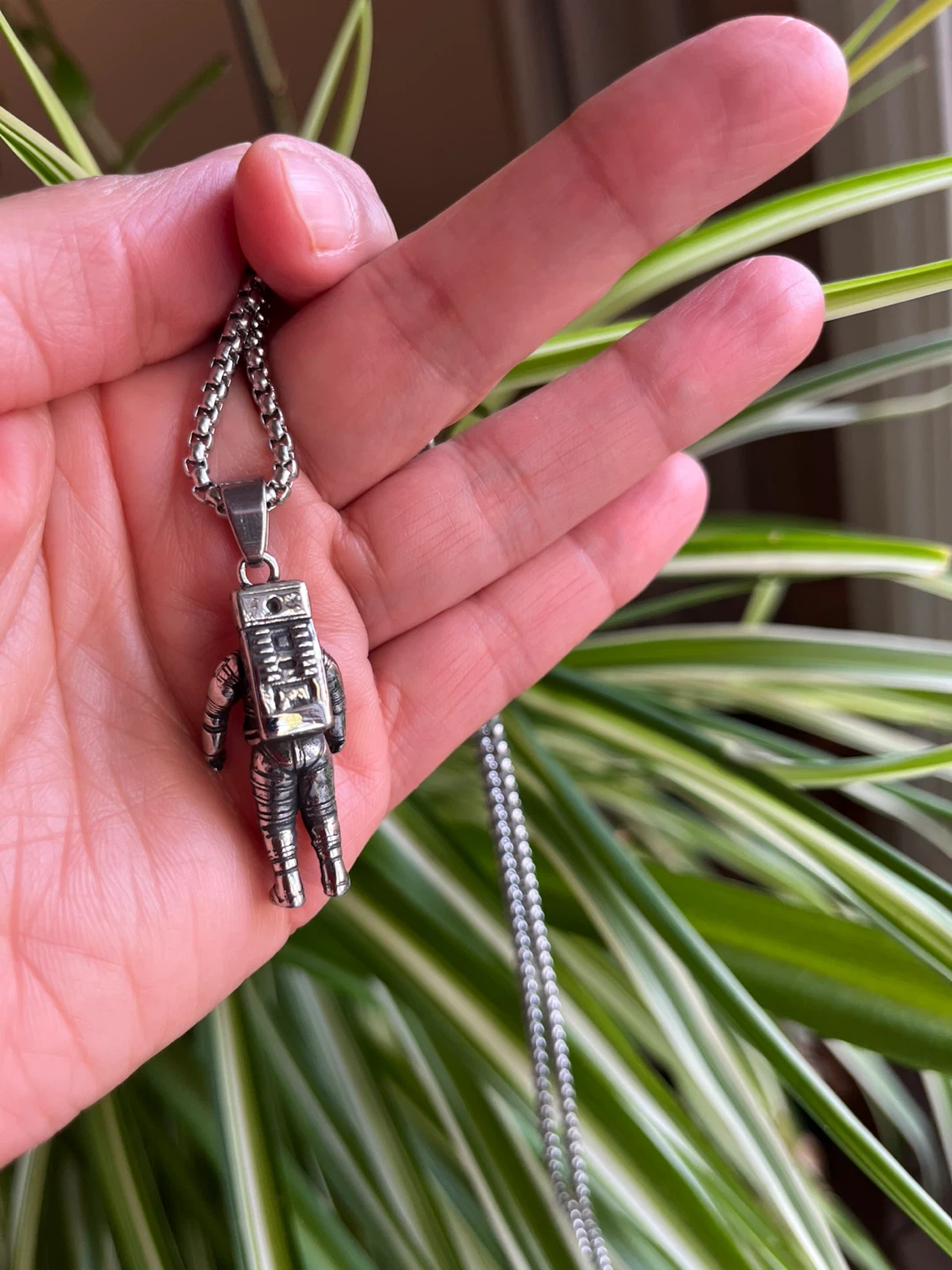 Astronaut Pendant Necklace. Stainless steel - photo 2